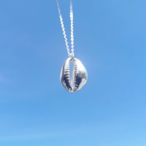 Sterling silver cowrie shell
